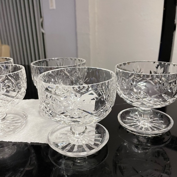 Brierley Crystal sherbert/coupe glasses - Picture 2 of 9